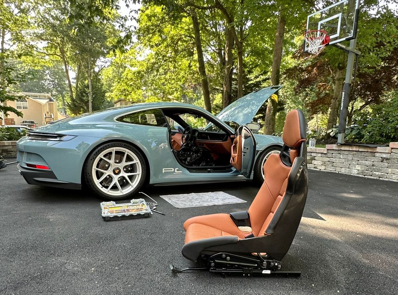 992 Porsche S/T Rear Seat Belt Conversion