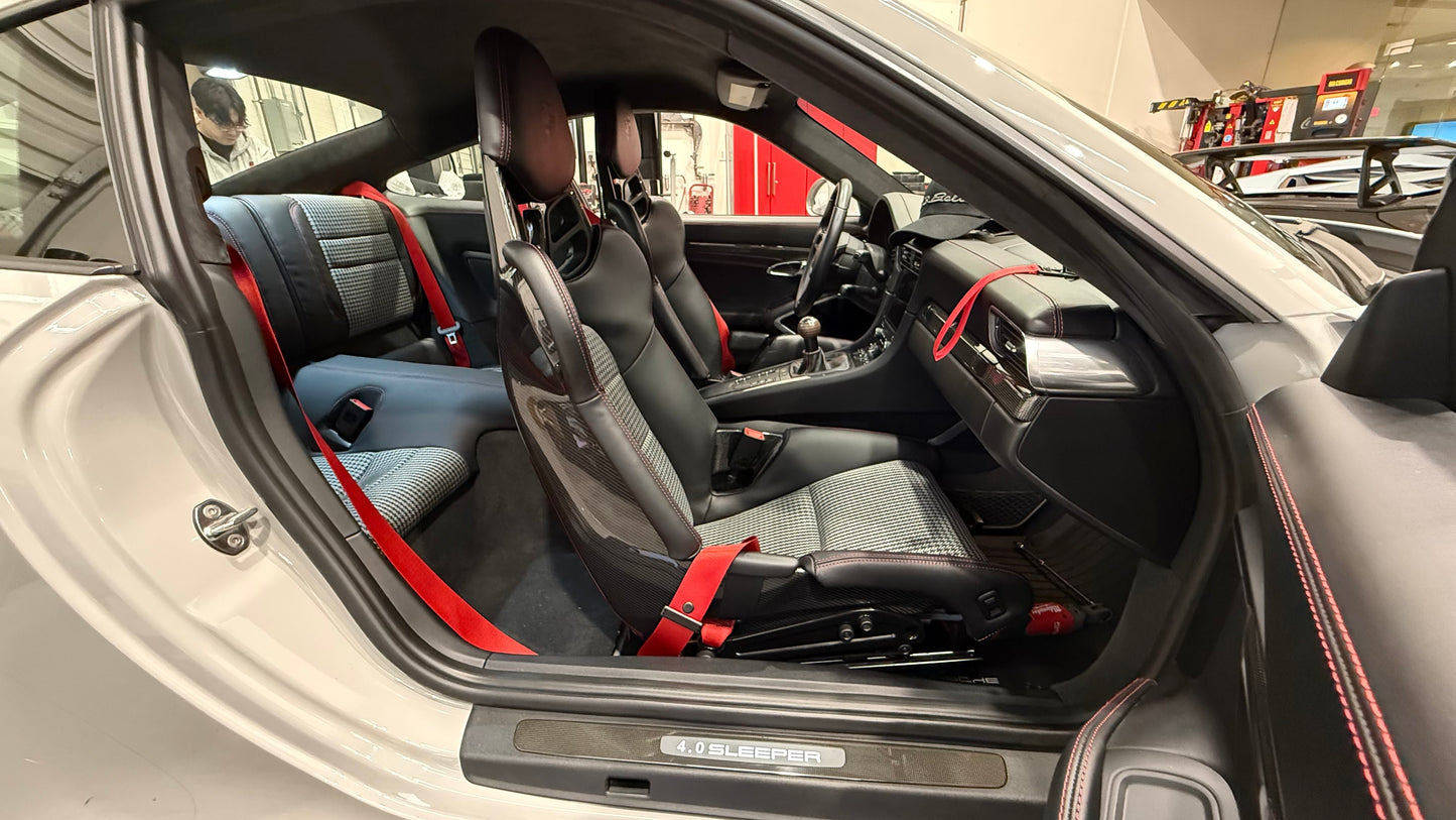 991 GT3 GT3RS Rear Seat Belt Conversion