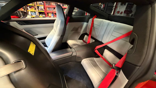 992 GT3 GT3RS Rear Seat Belt Conversion