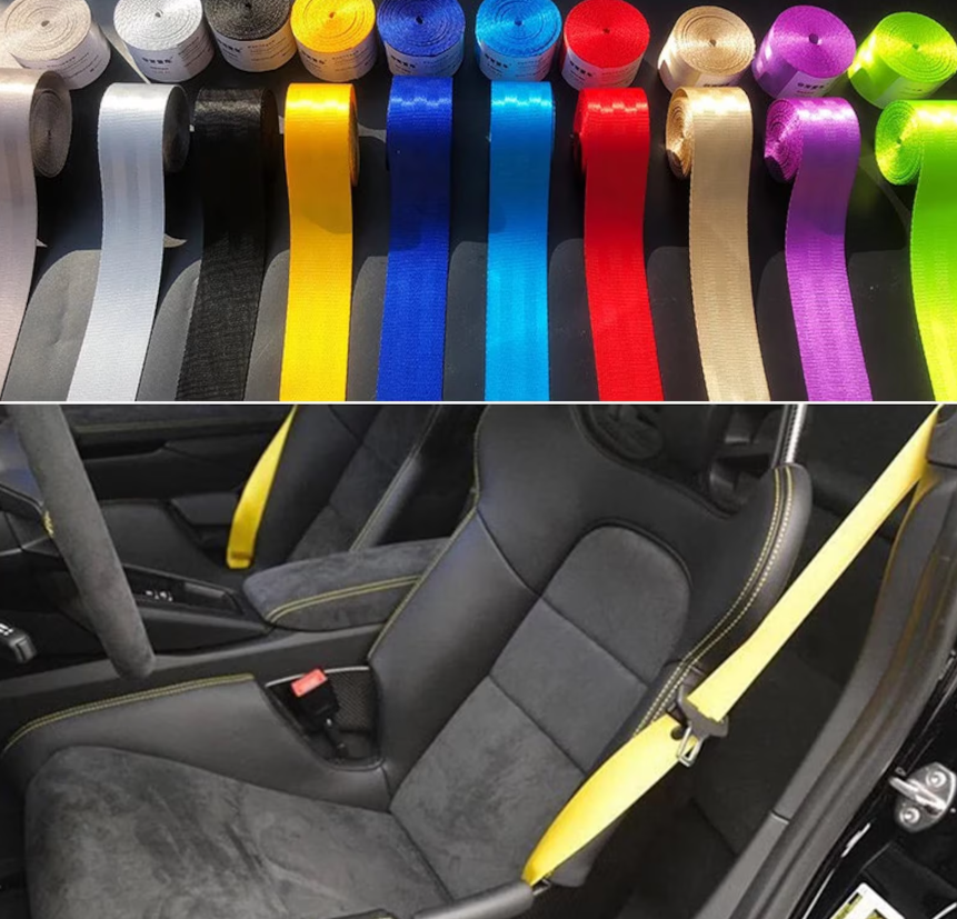Deviated Color Front and Rear Seat Belts – GT3Belts
