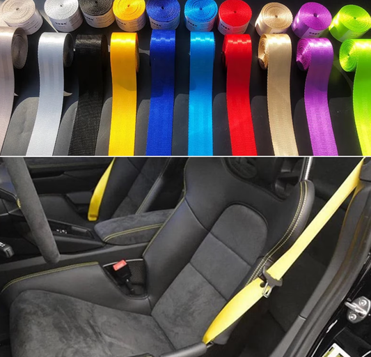 Deviated Color Front and Rear Seat Belts